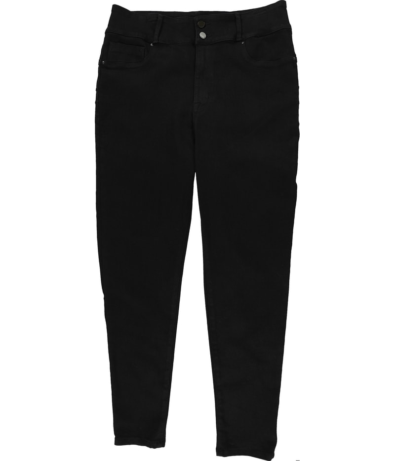 Seven7 Womens Curvy Jeggings in Black