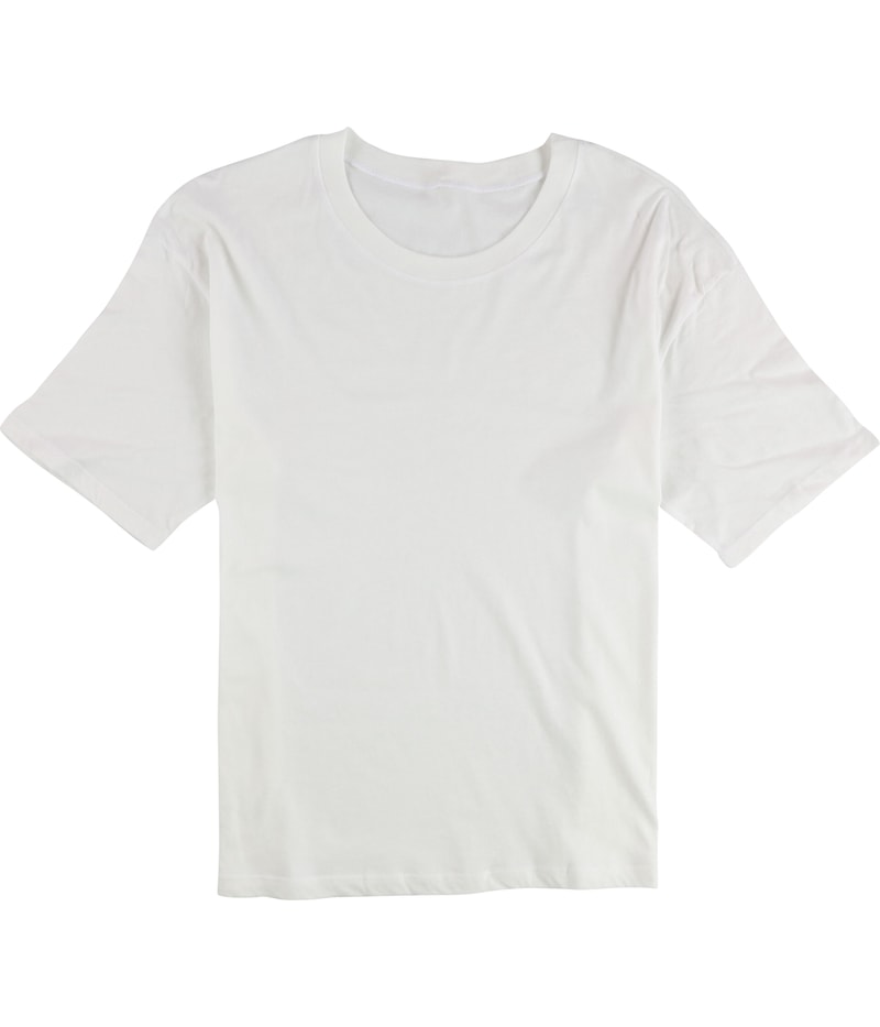 Treasure & Bond Womens Solid Oversized Basic T-Shirt in White