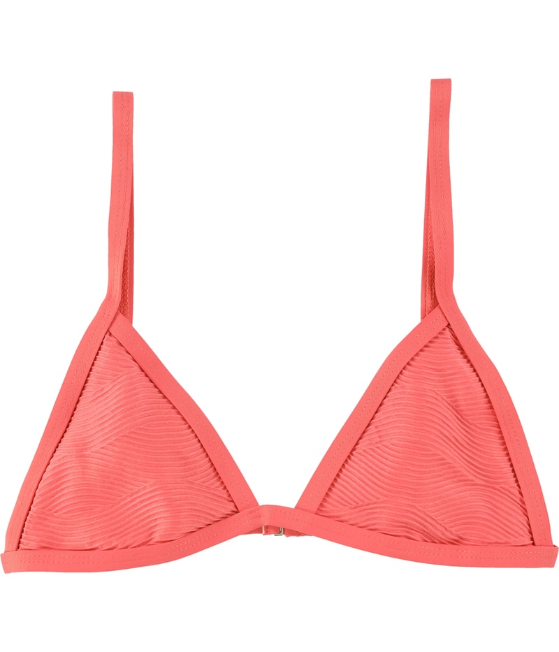 Tavik Womens Jett Triangle Bikini Swim Top in Orange