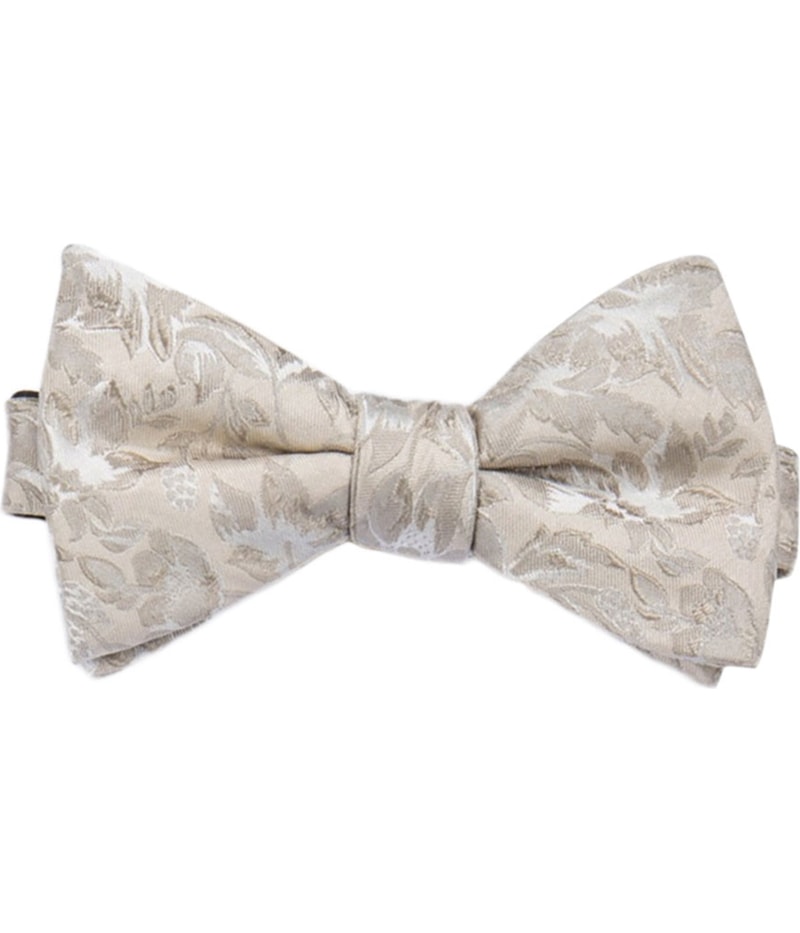 Countess Mara Mens Lyons Floral Self-tied Bow Tie in Ivory