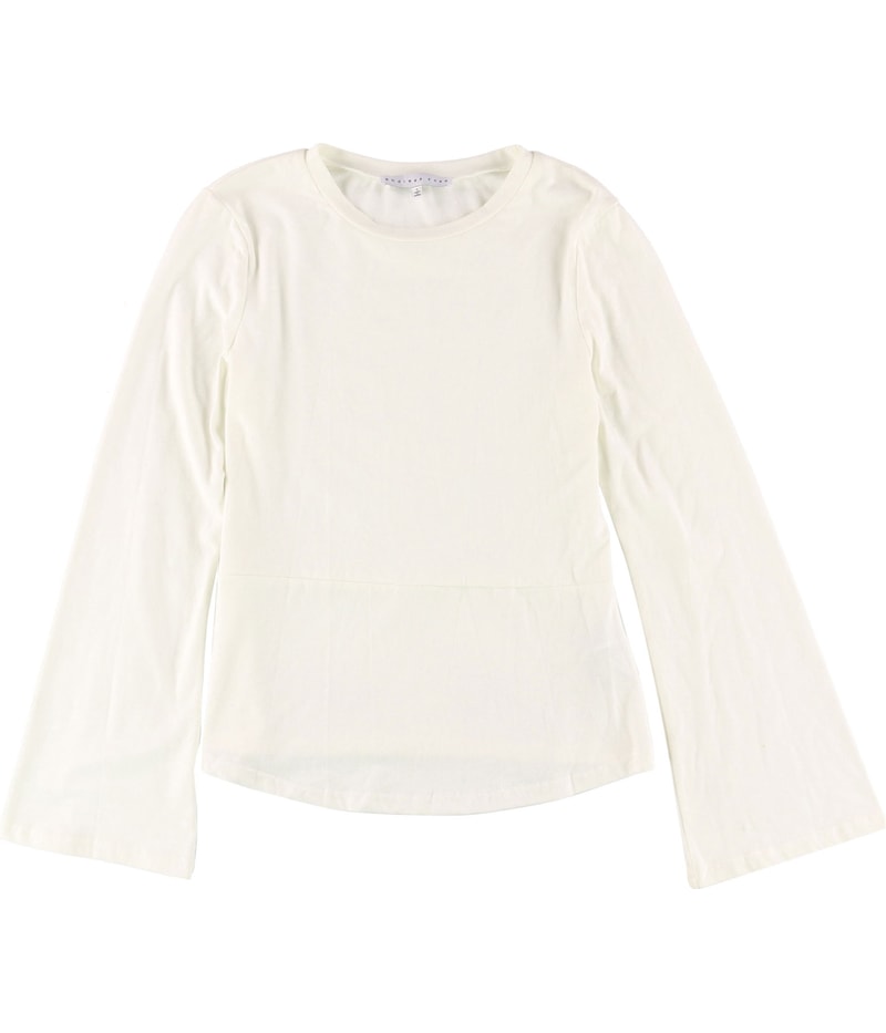 Endless Rose Womens Solid Basic T-Shirt in Off-White