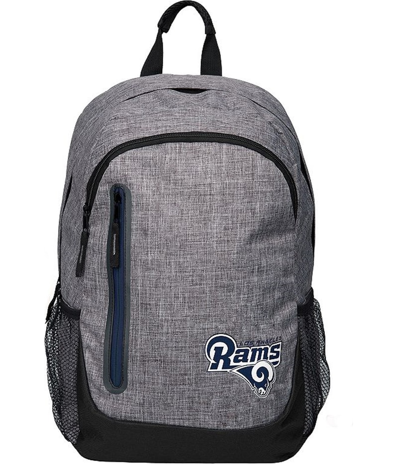 Forever Collectibles Mens LA Rams Standard Backpack in Gray