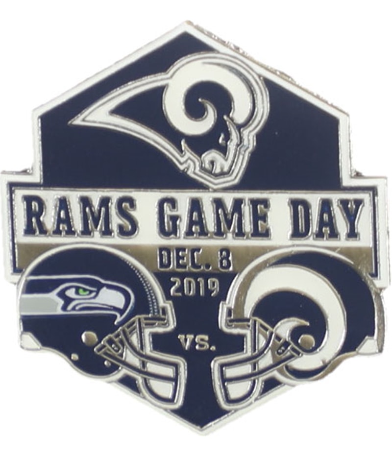 WinCraft Unisex-Adult Rams Game Day Brooch Pin in Black
