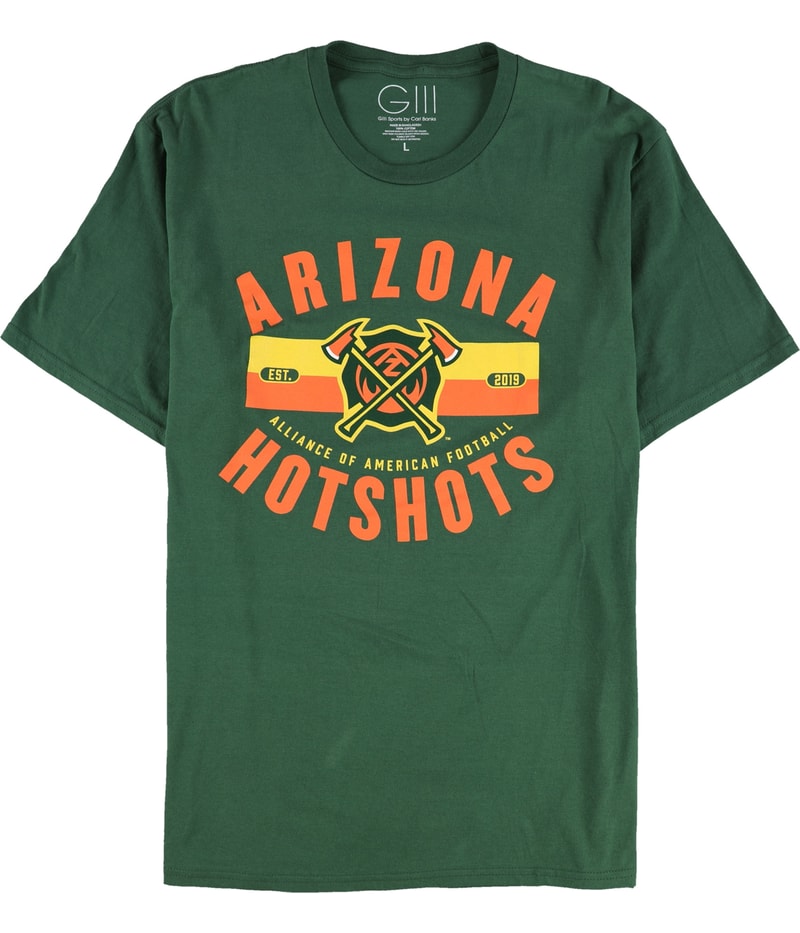 G-III Sports Mens Arizona Hotshots Est. 2019 Graphic T-Shirt in Green