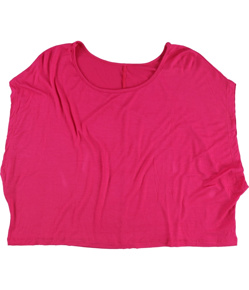 Mouchette Womens Solid Boxy Basic T-Shirt