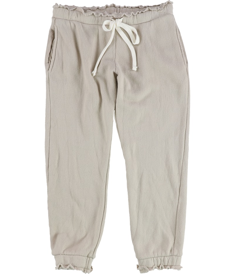 Project Social T Womens Solid Tapered Cropped Capri Casual Pants in Beige