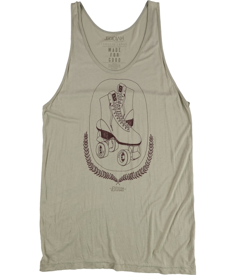 Jedidiah Womens Roller Skates Tank Top in Olive
