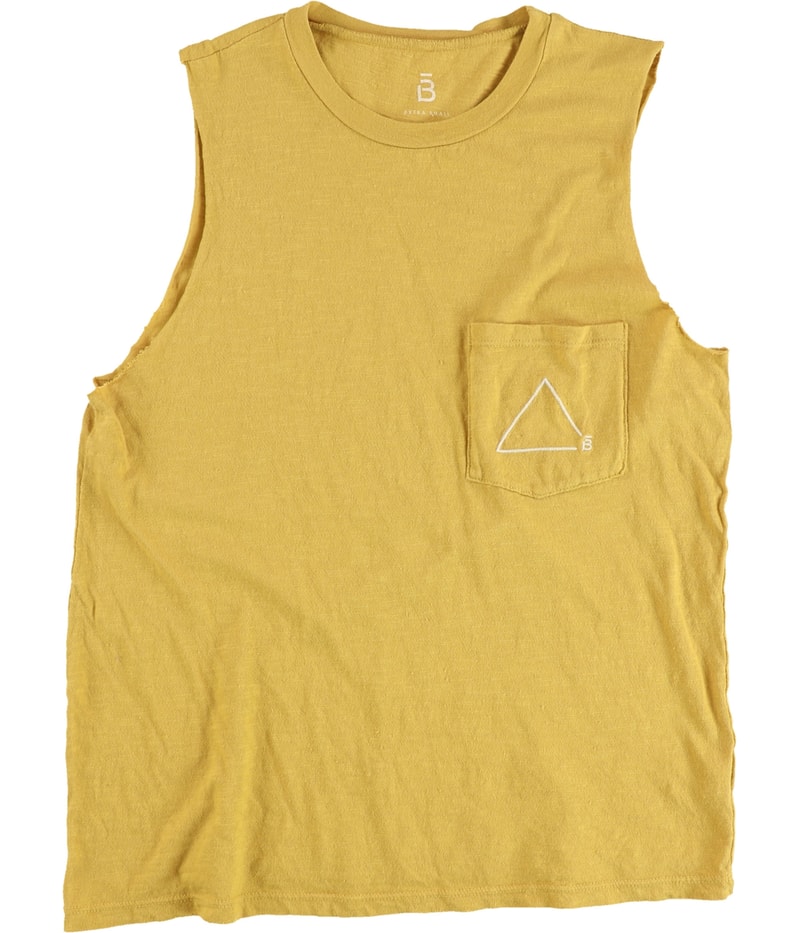 b New York Womens Triangle B Basic T-Shirt in Yellow