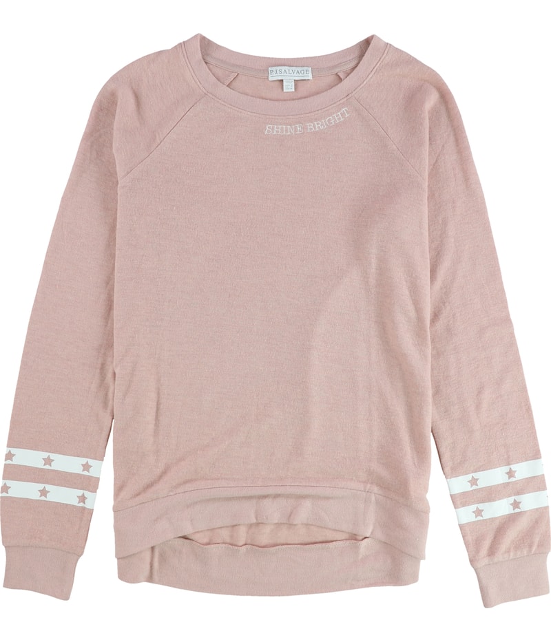 P.J. Salvage Womens Shine Bright Pajama Sweater in Pink