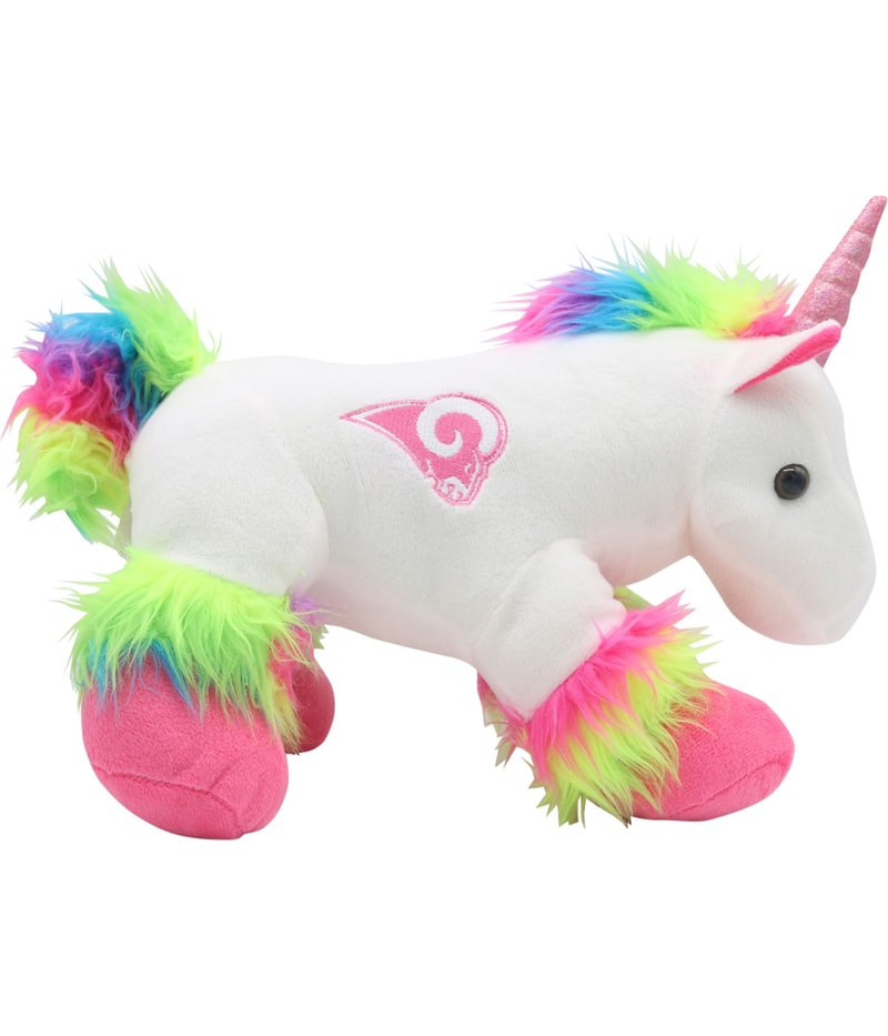 Forever Collectibles Unisex LA Rams Unicorn Stuffed Plush Toy Souvenir